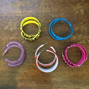 Bright coloured hoops